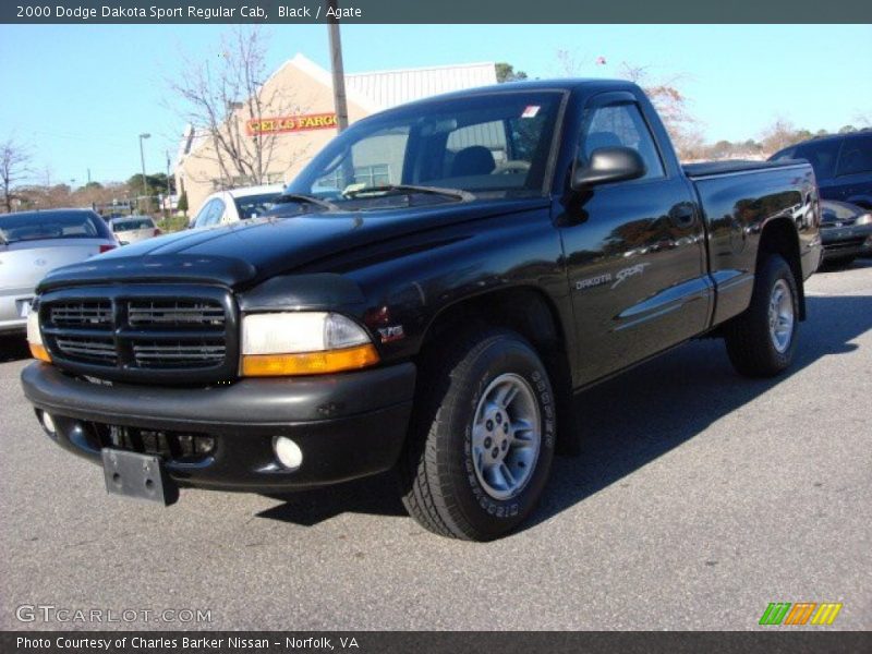 Black / Agate 2000 Dodge Dakota Sport Regular Cab