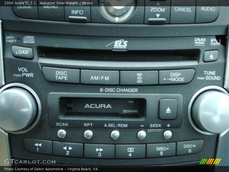 Alabaster Silver Metallic / Ebony 2006 Acura TL 3.2