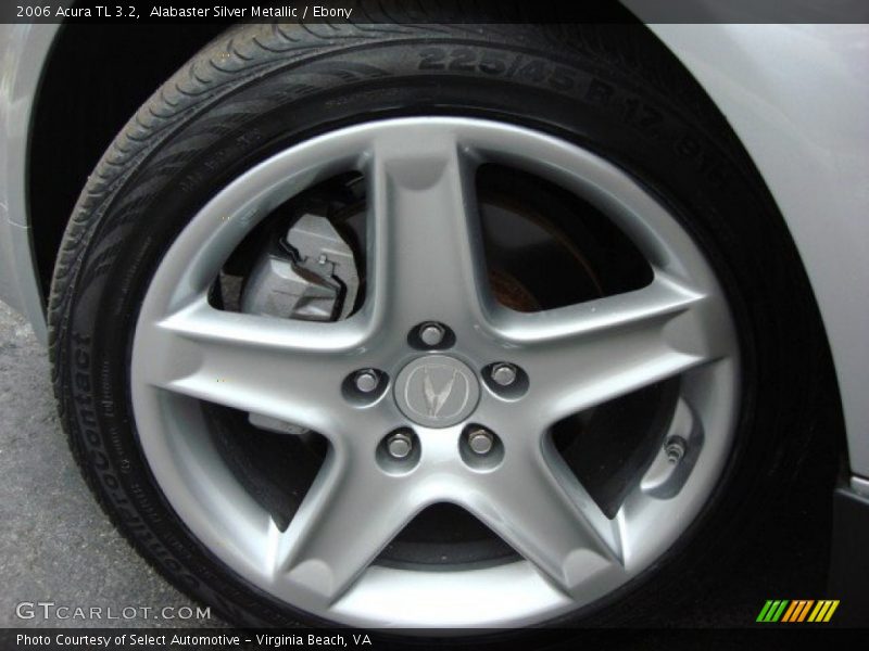 Alabaster Silver Metallic / Ebony 2006 Acura TL 3.2