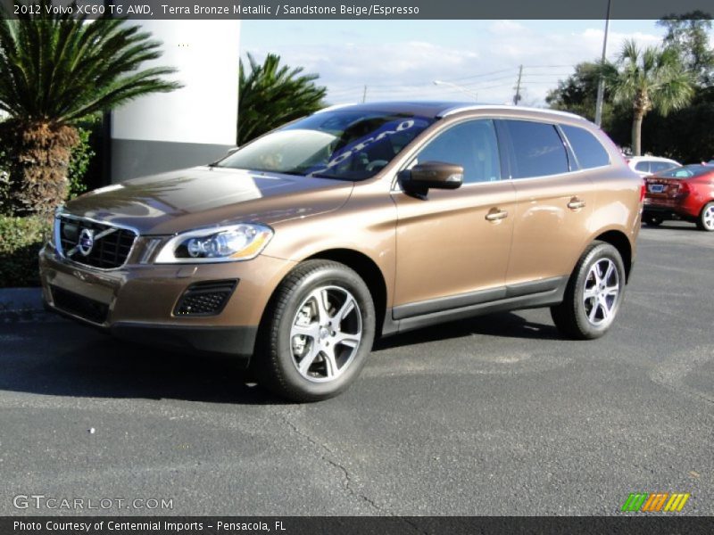 Terra Bronze Metallic / Sandstone Beige/Espresso 2012 Volvo XC60 T6 AWD