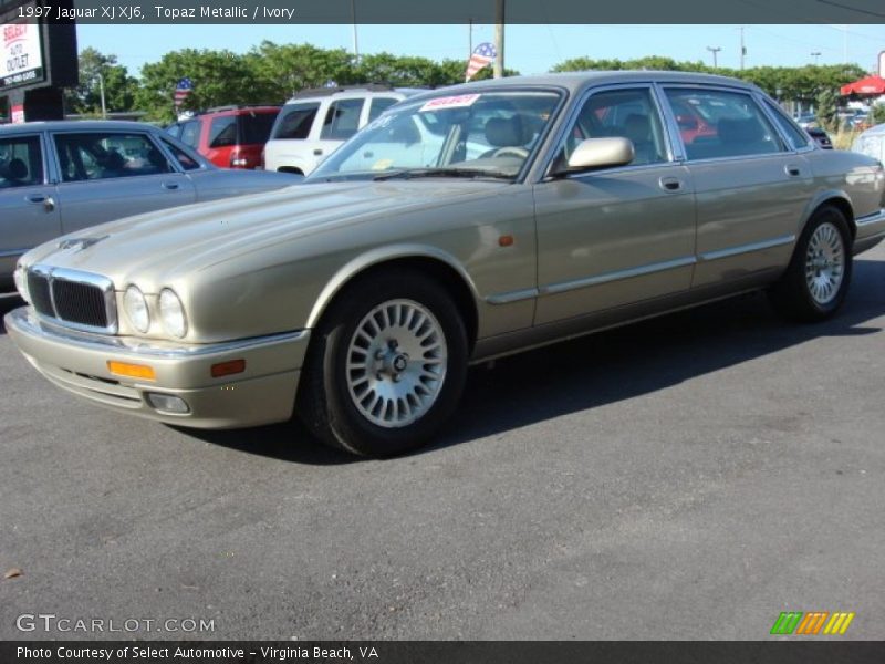 Topaz Metallic / Ivory 1997 Jaguar XJ XJ6