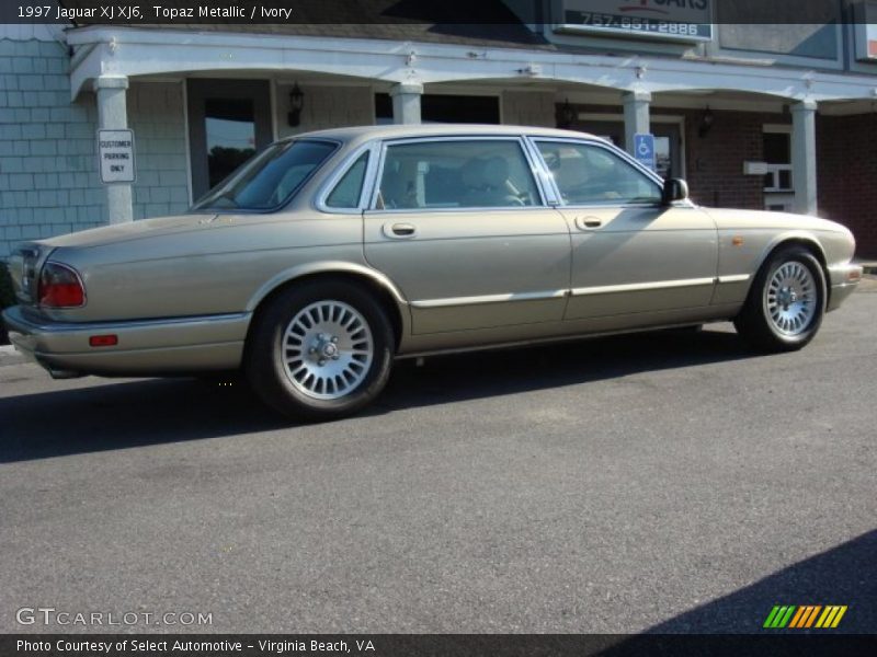 Topaz Metallic / Ivory 1997 Jaguar XJ XJ6