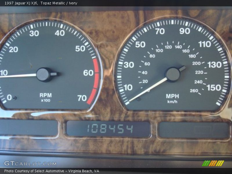 Topaz Metallic / Ivory 1997 Jaguar XJ XJ6
