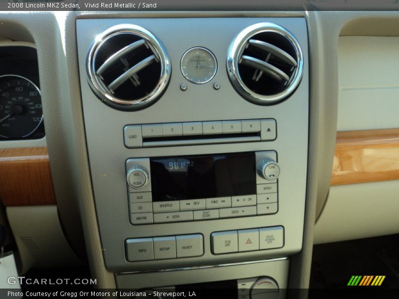 Vivid Red Metallic / Sand 2008 Lincoln MKZ Sedan