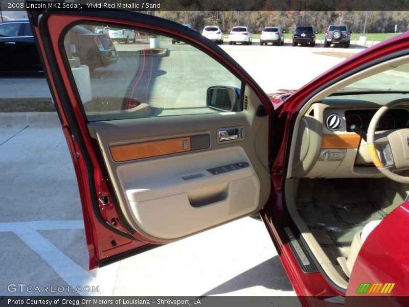 Vivid Red Metallic / Sand 2008 Lincoln MKZ Sedan