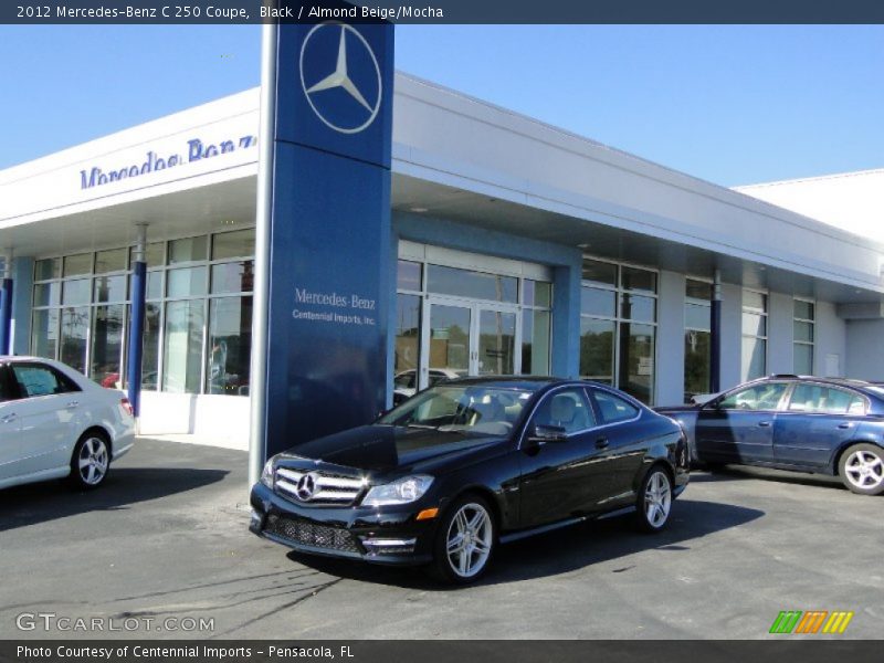 Black / Almond Beige/Mocha 2012 Mercedes-Benz C 250 Coupe