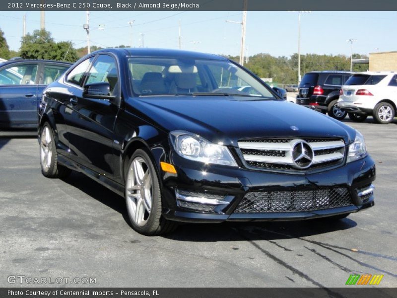 Black / Almond Beige/Mocha 2012 Mercedes-Benz C 250 Coupe