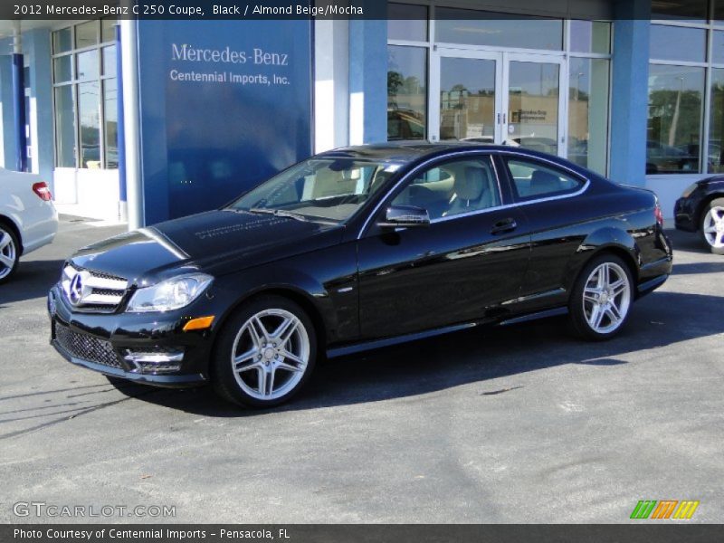 Black / Almond Beige/Mocha 2012 Mercedes-Benz C 250 Coupe