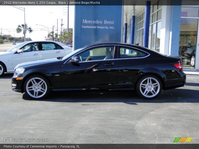 Black / Almond Beige/Mocha 2012 Mercedes-Benz C 250 Coupe