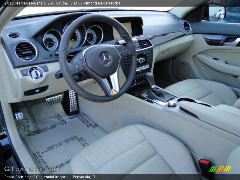 Black / Almond Beige/Mocha 2012 Mercedes-Benz C 250 Coupe