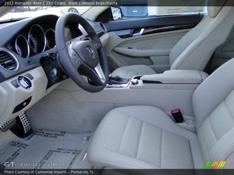 Black / Almond Beige/Mocha 2012 Mercedes-Benz C 250 Coupe