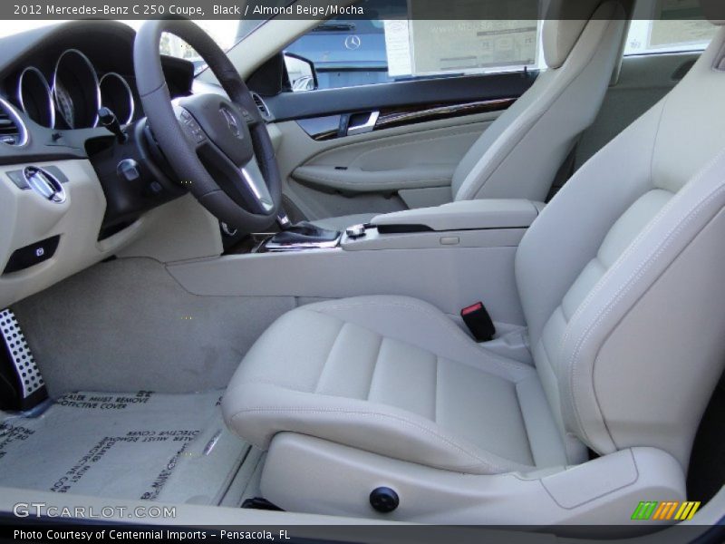 Black / Almond Beige/Mocha 2012 Mercedes-Benz C 250 Coupe