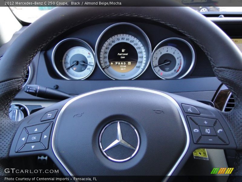 Black / Almond Beige/Mocha 2012 Mercedes-Benz C 250 Coupe