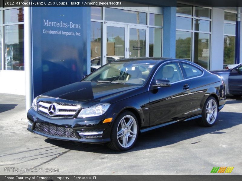 Black / Almond Beige/Mocha 2012 Mercedes-Benz C 250 Coupe