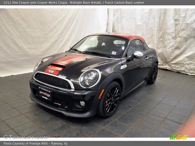 Midnight Black Metallic / Punch Carbon Black Leather 2012 Mini Cooper John Cooper Works Coupe