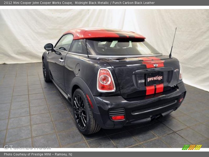 Midnight Black Metallic / Punch Carbon Black Leather 2012 Mini Cooper John Cooper Works Coupe