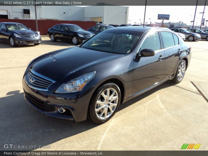 Blue Slate / Stone 2012 Infiniti G 37 S Sport Sedan