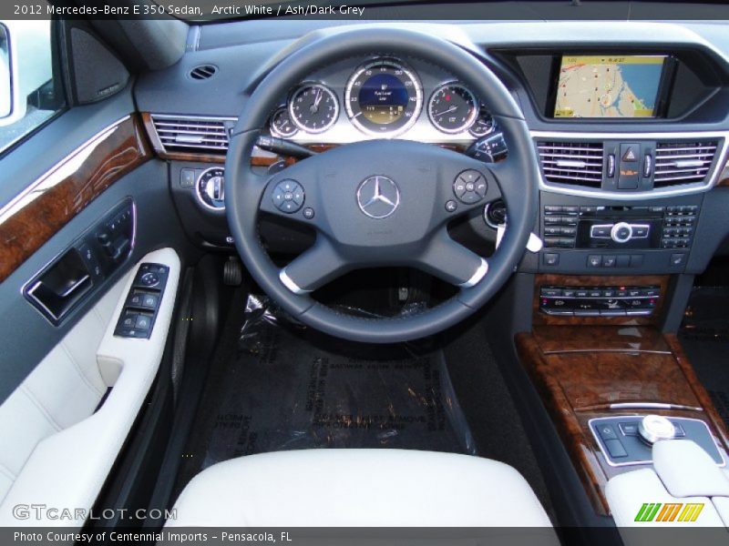 Arctic White / Ash/Dark Grey 2012 Mercedes-Benz E 350 Sedan