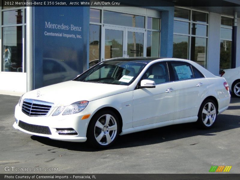 Arctic White / Ash/Dark Grey 2012 Mercedes-Benz E 350 Sedan