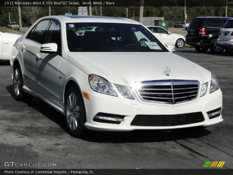 Arctic White / Black 2012 Mercedes-Benz E 350 BlueTEC Sedan