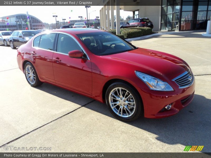 Vibrant Red / Graphite 2012 Infiniti G 37 Journey Sedan