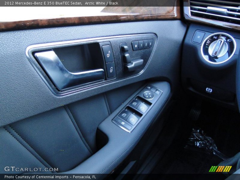 Arctic White / Black 2012 Mercedes-Benz E 350 BlueTEC Sedan