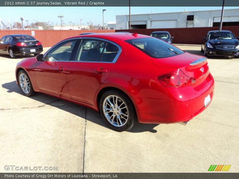 Vibrant Red / Graphite 2012 Infiniti G 37 Journey Sedan