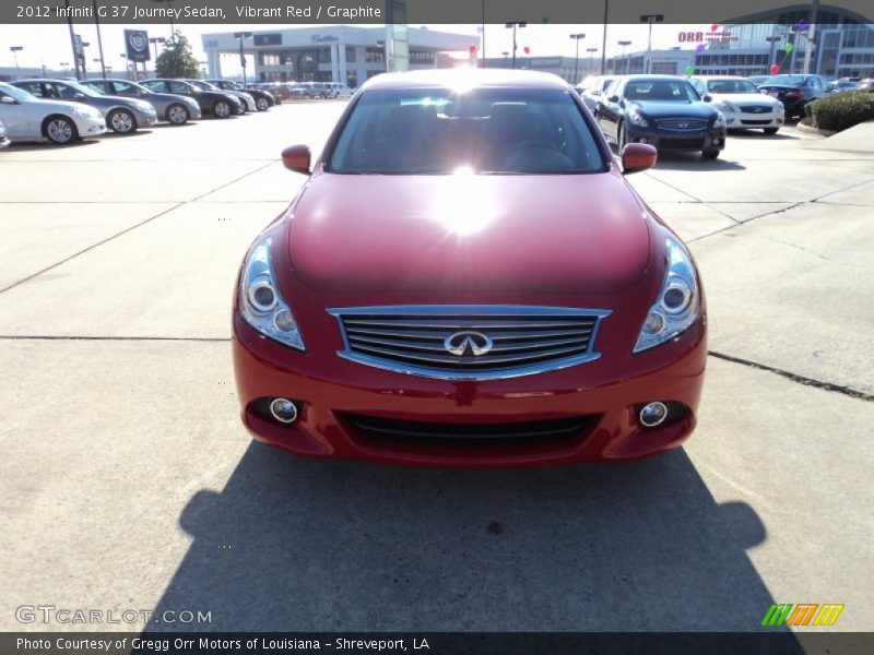 Vibrant Red / Graphite 2012 Infiniti G 37 Journey Sedan