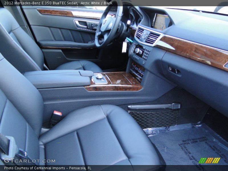Arctic White / Black 2012 Mercedes-Benz E 350 BlueTEC Sedan