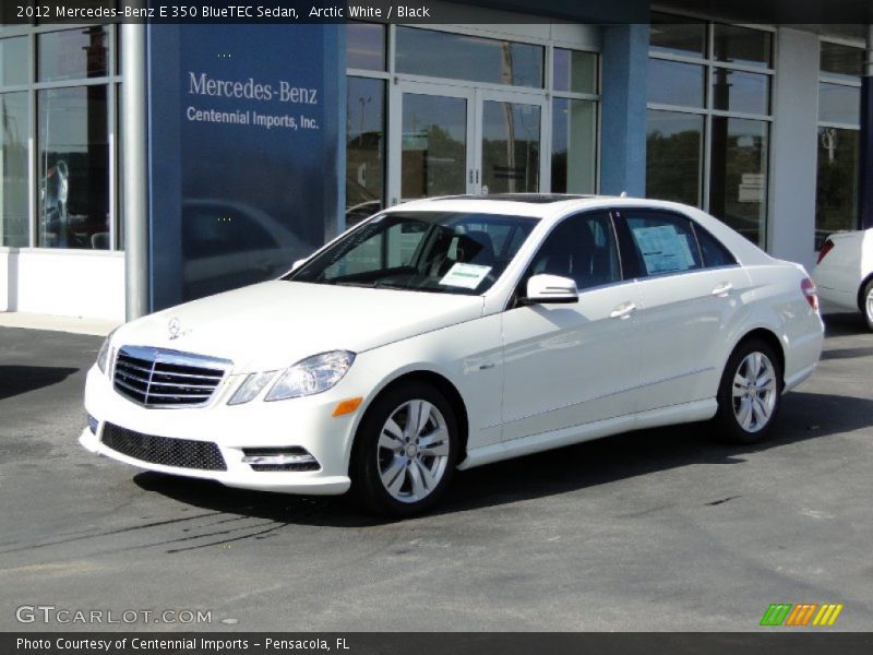 Arctic White / Black 2012 Mercedes-Benz E 350 BlueTEC Sedan