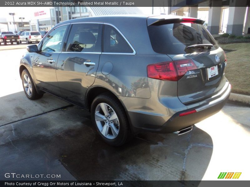 Polished Metal Metallic / Taupe 2012 Acura MDX SH-AWD Technology