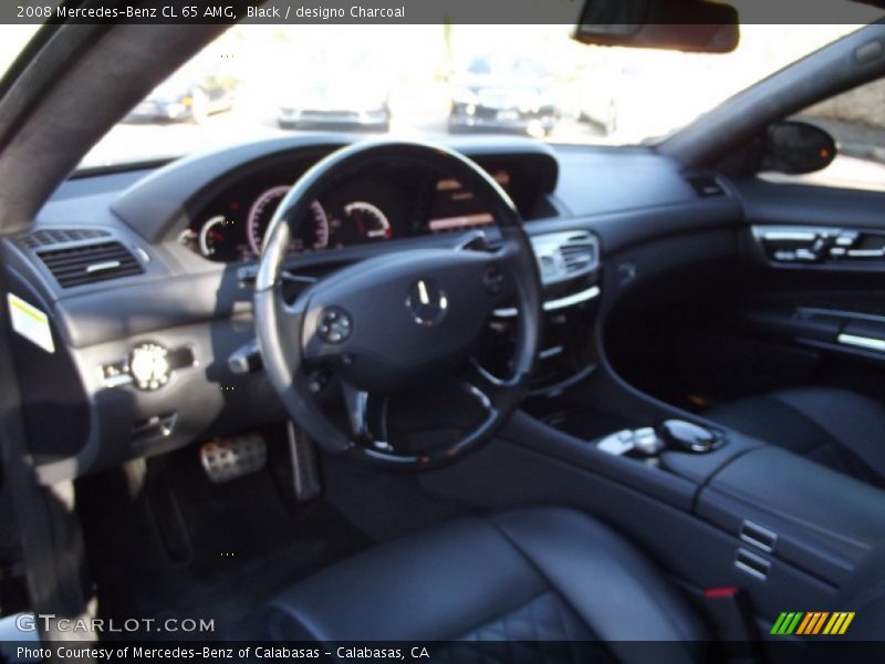 Black / designo Charcoal 2008 Mercedes-Benz CL 65 AMG