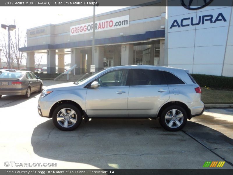 Palladium Metallic / Taupe 2012 Acura MDX SH-AWD