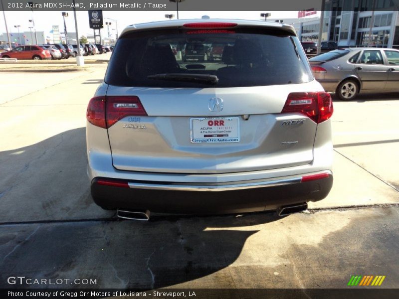 Palladium Metallic / Taupe 2012 Acura MDX SH-AWD