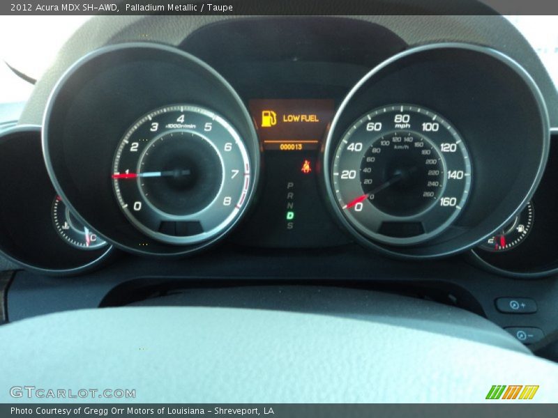 Palladium Metallic / Taupe 2012 Acura MDX SH-AWD