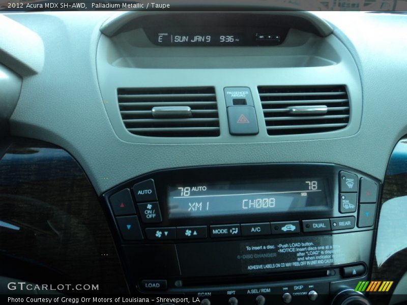 Palladium Metallic / Taupe 2012 Acura MDX SH-AWD