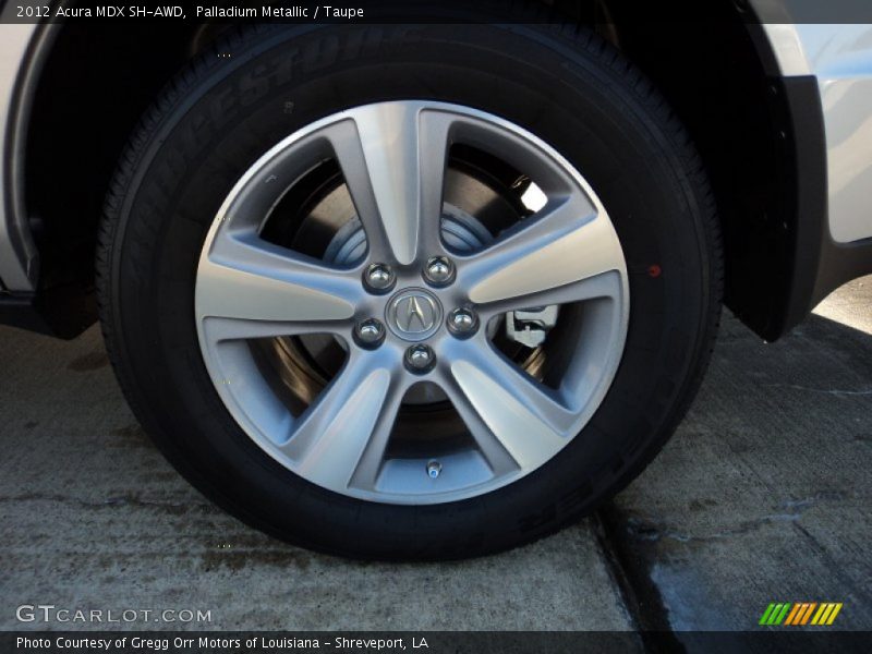 Palladium Metallic / Taupe 2012 Acura MDX SH-AWD