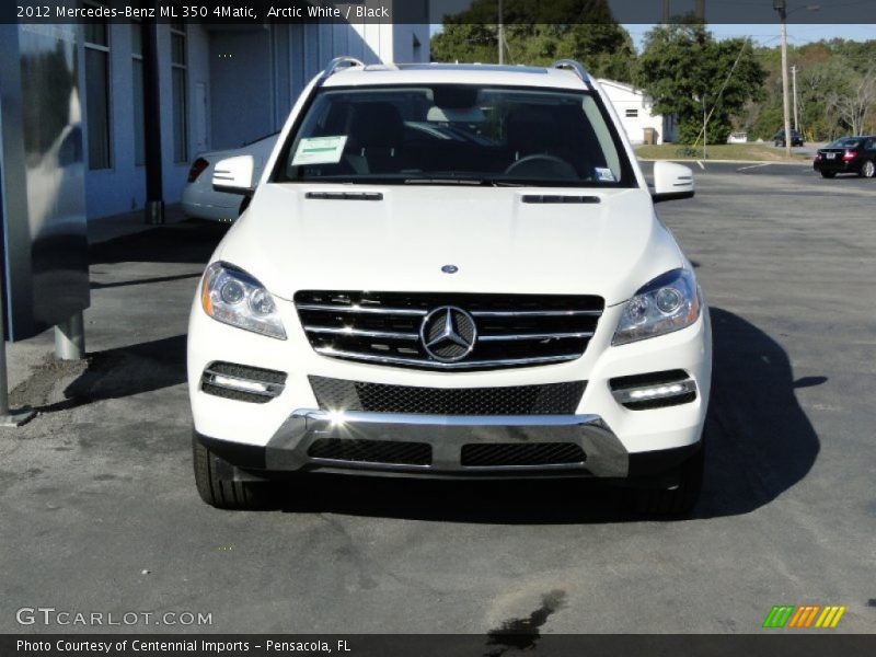 Arctic White / Black 2012 Mercedes-Benz ML 350 4Matic