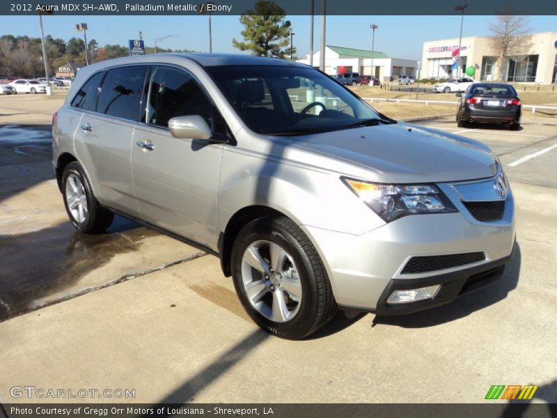 Palladium Metallic / Ebony 2012 Acura MDX SH-AWD