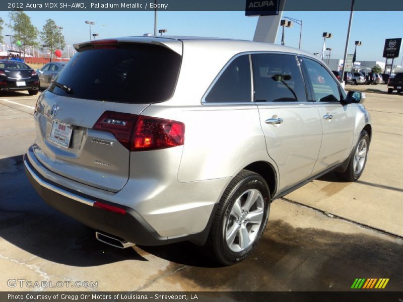 Palladium Metallic / Ebony 2012 Acura MDX SH-AWD