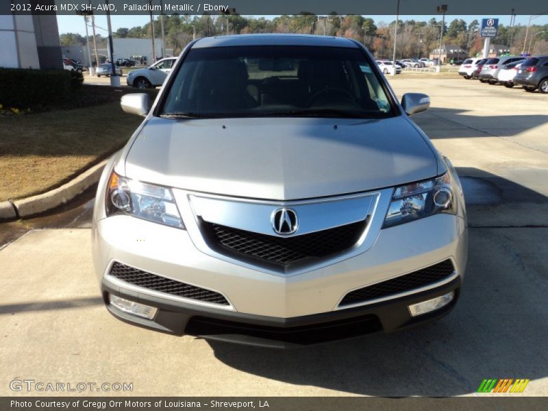 Palladium Metallic / Ebony 2012 Acura MDX SH-AWD