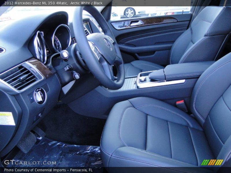 Arctic White / Black 2012 Mercedes-Benz ML 350 4Matic