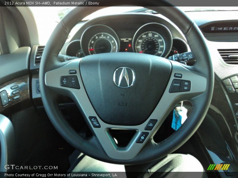 Palladium Metallic / Ebony 2012 Acura MDX SH-AWD