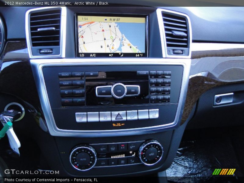 Arctic White / Black 2012 Mercedes-Benz ML 350 4Matic