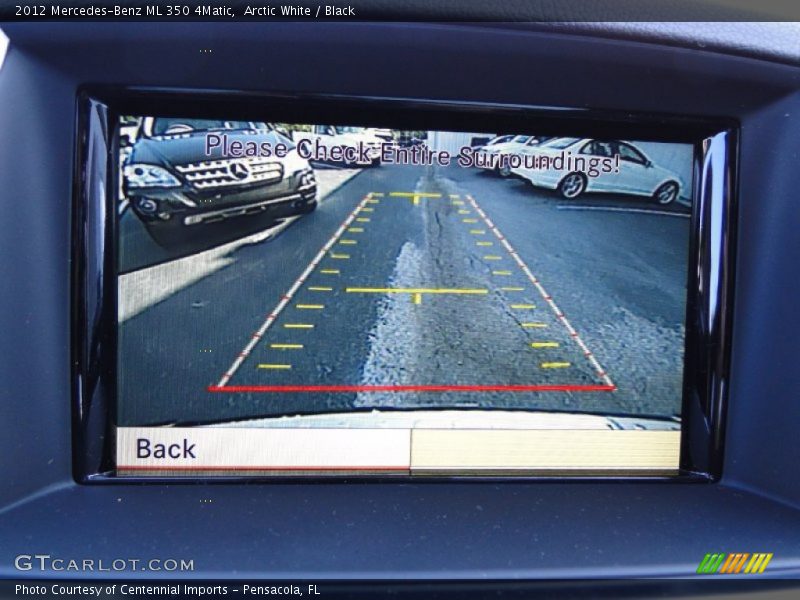Arctic White / Black 2012 Mercedes-Benz ML 350 4Matic