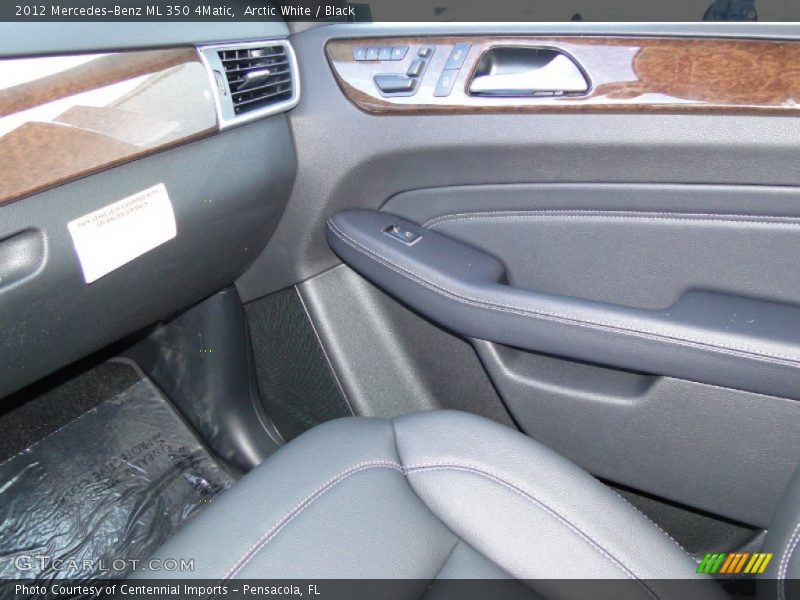 Arctic White / Black 2012 Mercedes-Benz ML 350 4Matic