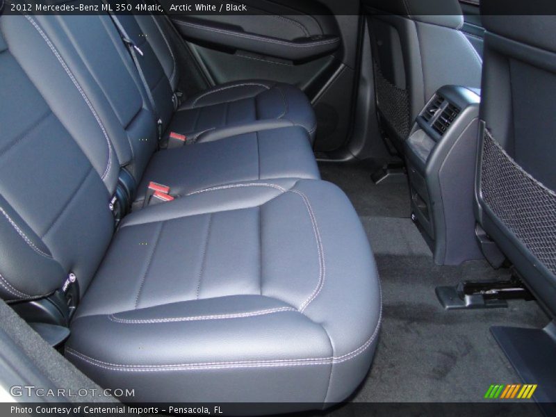 Arctic White / Black 2012 Mercedes-Benz ML 350 4Matic
