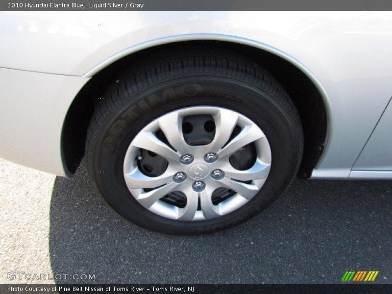Liquid Silver / Gray 2010 Hyundai Elantra Blue