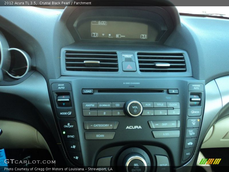 Crystal Black Pearl / Parchment 2012 Acura TL 3.5
