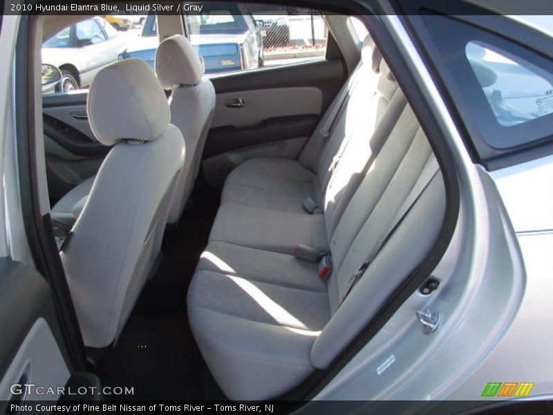 Liquid Silver / Gray 2010 Hyundai Elantra Blue